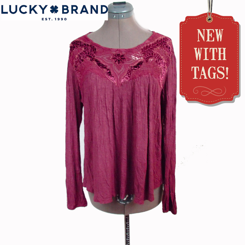 Lucky Brand  Linen Tunic Shirt
